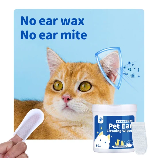Heißer Verkauf organische antibakterielle Haustier-Reinigungstücher Zahnpflege-Fingertücher für Hunde Katzen Haustier-Feuchttücher